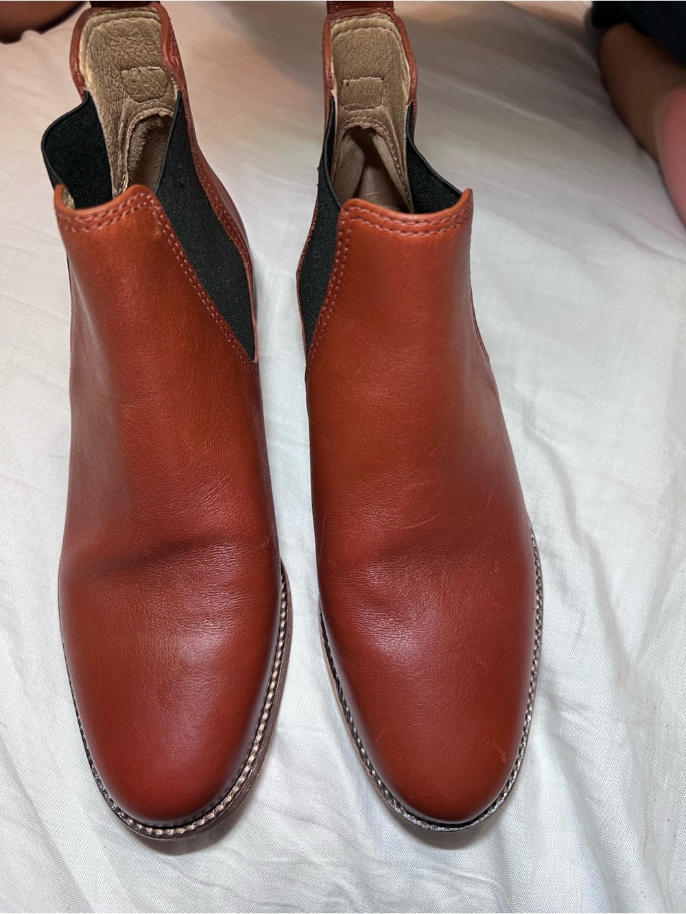 Madewell Boots in Cognac